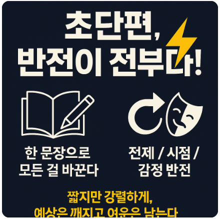 초단편에서 반전을 설계하는 법