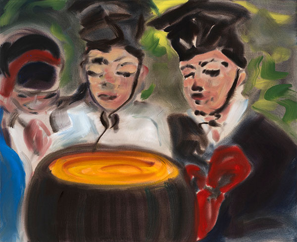 <신성한 술Sacred Liquor> 2025 캔버스에 아크릴릭